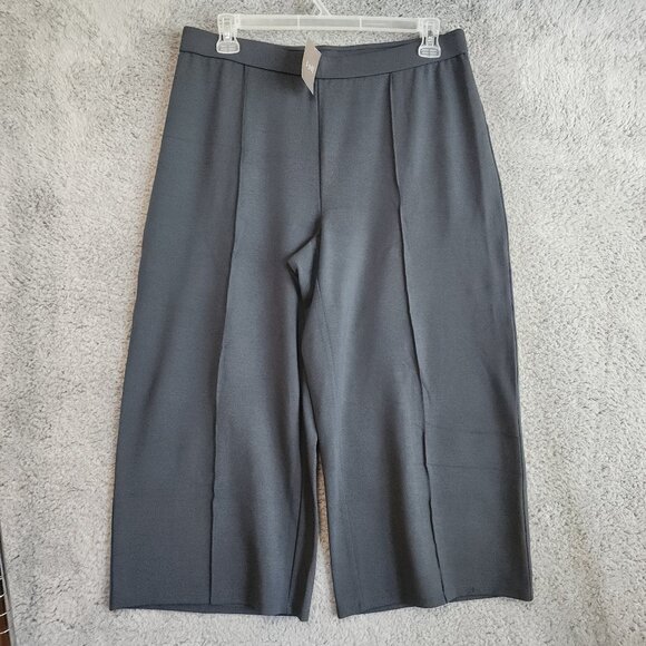 J. Jill Womens Pants Size XL Double Face Jersey Pinktucked Cropped Lavarock - Picture 1 of 13